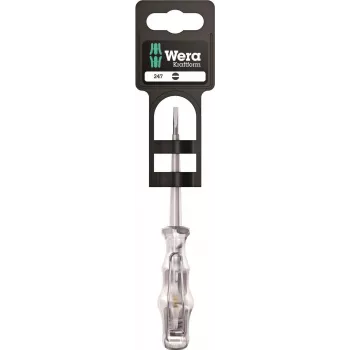 Wera 247 įtampos testeris atsuktuvas, plokščias 0,5 x 3,0 x 70 mm, 150-250V AC, DIN VDE 0680-6, Kraftform rankena 05100100001