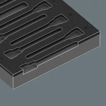 Wera 9723 putų įdėklas Zyklop B 3/8 inch bitų komplektui, 19 dalių