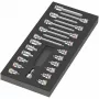 Wera 9723 putų įdėklas Zyklop B 3/8 inch bitų komplektui, 19 dalių