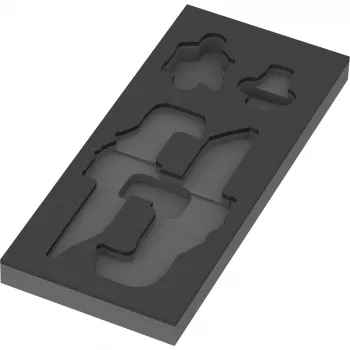 WERA 9840 Putplasčio įdėklas L-raktų rinkiniui 1 (Juodas/Pilkas, skirtas Tool Rebel dirbtuvės vežimėliui)