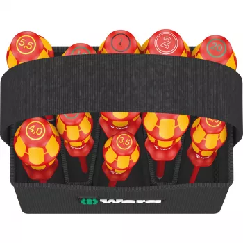 Wera Kraftform 2go 100 atsuktuvų antgalių rinkinys, 11 dalių, Phillips, Pozidriv, Torx, 25 mm antgaliai, su Rapidaptor antgalių laikikliu ir tekstiliniu dėklu 05004310001