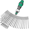 Wera Kraftform Kompakt H 1 Woodcraft atsuktuvų rankena su 12 antgalių – Hex, Phillips, Pozidriv, Torx