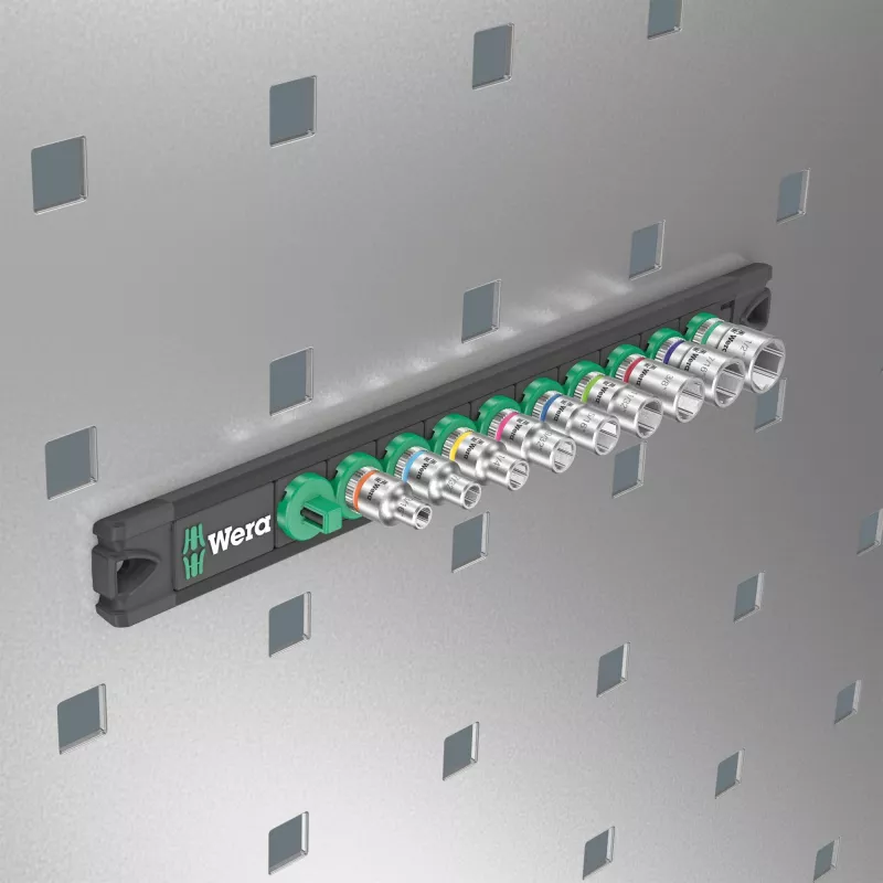 Wera Magnetic Rail A Imperial 1/4 colio lizdų laikiklis, 4 laikikliai, 05005420001