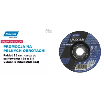WHEEL STAND PRO Šlifavimo ratas Norton Vulcan 125 x 6.4 A30S