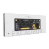 „White Shark EXCALIBUR-B TKL“ mechaninė žaidimų klaviatūra, KTT Wine Red linijiniai karšto keitimo jungikliai, per klavišą RGB, juoda