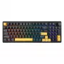 „White Shark EXCALIBUR-B TKL“ mechaninė žaidimų klaviatūra, KTT Wine Red linijiniai karšto keitimo jungikliai, per klavišą RGB, juoda