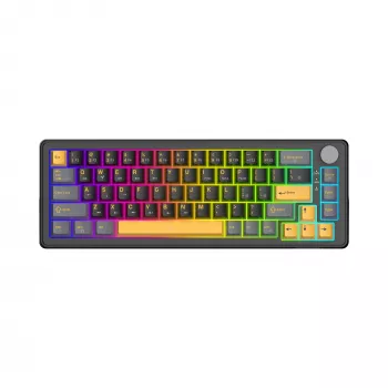 White Shark EXCALIBUR M GK-009151 mechaninė žaidimų klaviatūra, juoda, US išdėstymas, RGB, laidinė