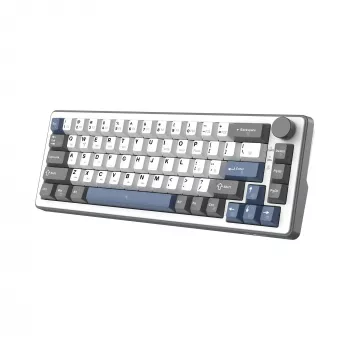 Balta mechaninė klaviatūra White Shark EXCALIBUR M (GK-009251) su Outemu Blue jungikliais, RGB apšvietimu, US išdėstymu