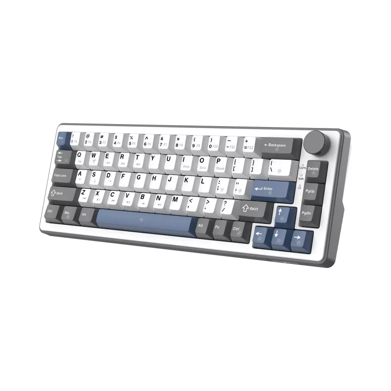 Balta mechaninė klaviatūra White Shark EXCALIBUR M (GK-009251) su Outemu Blue jungikliais, RGB apšvietimu, US išdėstymu