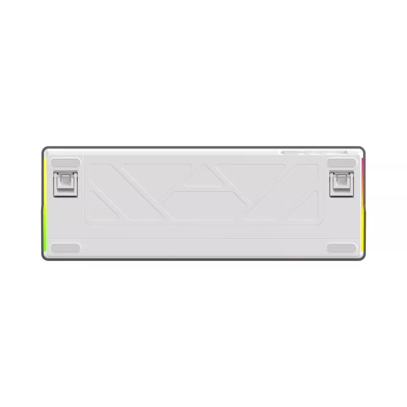 Balta mechaninė klaviatūra White Shark EXCALIBUR M (GK-009251) su Outemu Blue jungikliais, RGB apšvietimu, US išdėstymu