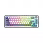 Balta mechaninė klaviatūra White Shark EXCALIBUR M (GK-009251) su Outemu Blue jungikliais, RGB apšvietimu, US išdėstymu
