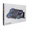 White Shark ICE STORM GCP-6 aušinimo padėklas nešiojamam kompiuteriui, 2x125mm ventiliatoriai, mėlynas LED, USB, iki 17 colių