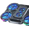 White Shark ICE STORM GCP-6 aušinimo padėklas nešiojamam kompiuteriui, 2x125mm ventiliatoriai, mėlynas LED, USB, iki 17 colių