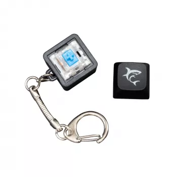 White Shark KEYCHAIN reklaminis juodas mechaniniai jungikliai