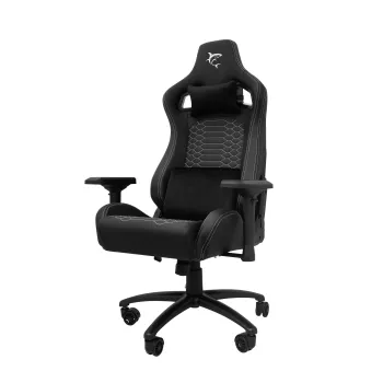 White Shark PHOENIX Gaming Chair Black – Ergonominė PU odos kėdė su reguliuojamu atlošu, 4 klasės dujiniu pakėlimu, 120 kg talpa