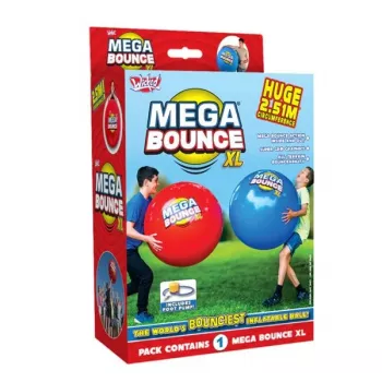 Wicked Vision Mega Bounce XL pripučiamas žaidimų kamuolys - 80 cm vaivorykštinis
