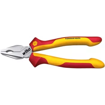 Wiha kombinuotosios replės Professional Electric raudonos/geltonos, DynamicJoint ir OptiGrip