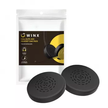 WINX CALL Elite ANC ausinių silikoniniai antgaliai (pakeitimai) - 3 poros (S/M/L), juodi, geresnė triukšmo izoliacija