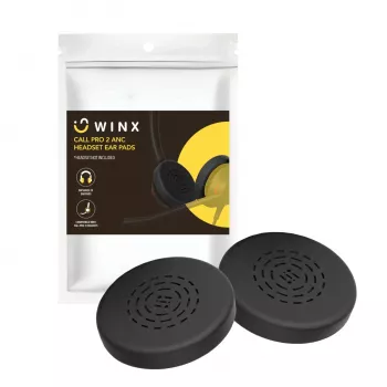 WINX CALL Pro 2 ANC ausinių keičiamos silikoninės antgalės (mažos, 3 poros, juodos)