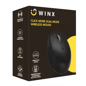 WINX CLICK More dviejų režimų belaidė pelė - juoda