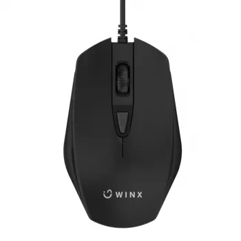 WINX DO ESSENTIAL laidinė pelė - 1000 DPI optinė, USB, ambidekstrinė, juoda