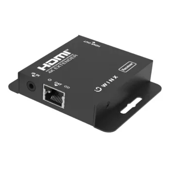 WINX LINK FAR 4K HDMI siųstuvas-imtuvas per vieną Cat5e/6/7 kabelį iki 60m su IR perdavimu, HDCP 1.4, juodos spalvos