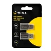 WINX LINK Simple USB į Type-C adapterių dvynių rinkinys (USB-A kištukas į USB-C lizdą, 5Gbps, 15W, Space Grey, 2 vnt.)