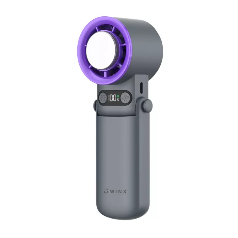 WINX MOVE Cool High-Speed nešiojamas ventiliatorius - 10 000 aps./min., 3 greičiai, USB-C įkrovimas, 2000 mAh, baltas