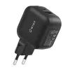 WINX POWER More 35W GaN sieninis įkroviklis - dvigubas USB-C ir USB-A, PD 3.0 PPS, baltas