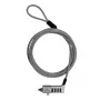 WINX Secure Max Universal Code Cable Lock - 4 skaitmenų perstatomas kodas, pintas plienas, 1,8 m, juoda/sidabrinė