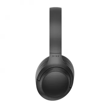 WINX VIBE Pure 2 Hybrid ANC ausinės per ausį su Bluetooth 5.3, 30h baterija, sulankstomu dizainu - juodos
