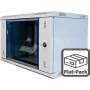 Wirewin WCAB PS2 600x450x4U sieninis serverių spintos korpusas, pilkas (RAL 7035), 19 inch, 4U, apsauginio stiklo durelės WCAB PS2 600X450X4U B FP