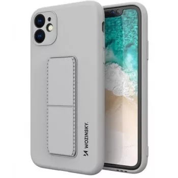 Wozinsky Apple iPhone 12 Pro Max Kickstand Case Silicone Case with Stand sidabrinis