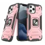 Wozinsky Apple iPhone 13 Rose Ring Armor Case Kickstand Tough Rugged Cover Pink