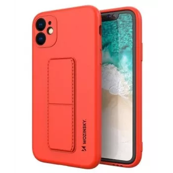 Wozinsky Apple Kickstand Case Flexible Silicone iPhone 11 Red