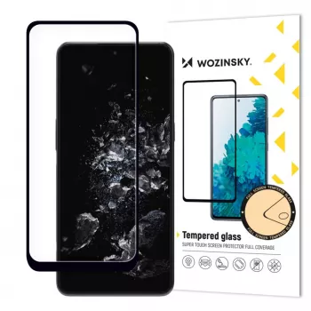 Wozinsky Full Glue Tempered Glass Screen Protector for OnePlus 10T / OnePlus Ace Pro, 9H Hardness, Full Screen Coverage, Black Frame