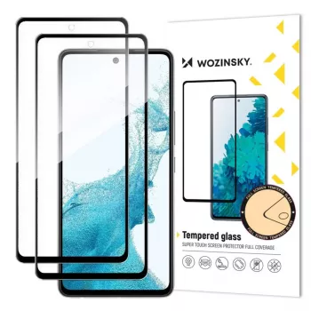 Wozinsky Full Glue grūdinto stiklo ekrano apsauga, skirta Samsung Galaxy A57 (2 vnt.)