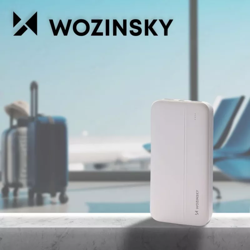 Wozinsky White Bicycle Rack Bag 13L Waterproof Pannier