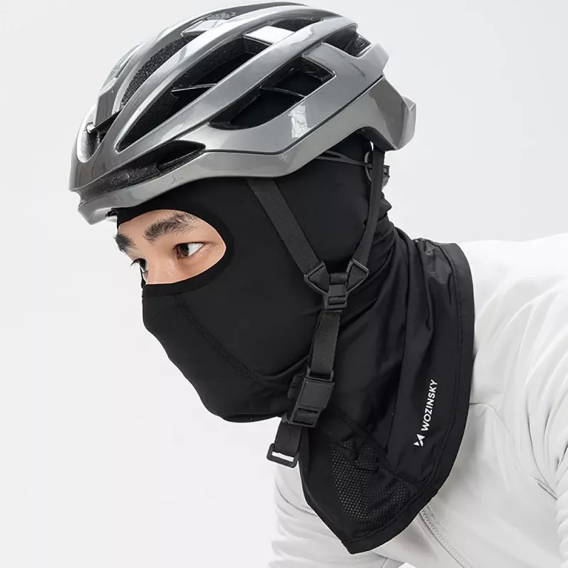 Wozinsky WKM-01B veido kaukė-balaklava motociklininkams ir dviratininkams, juoda