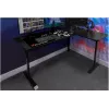X Rocker 2022068 L formos kampinis žaidimų stalas su RGB LED apšvietimu, anglies pluošto efektu, juodas