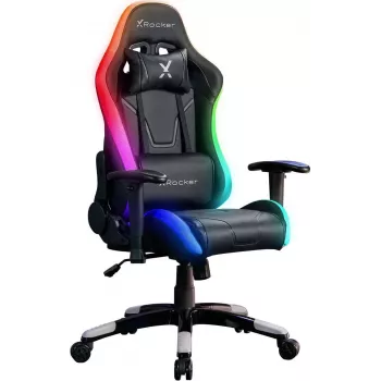 X Rocker Agility Compact eSports Gaming Office Chair su LED apšvietimu ir programėlės valdymu – Juoda (2023028)