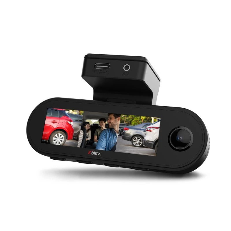 XBLITZ VECTOR 3CH 3 kanalų DVR su galinio vaizdo kamera, Wi-Fi ir GPS
