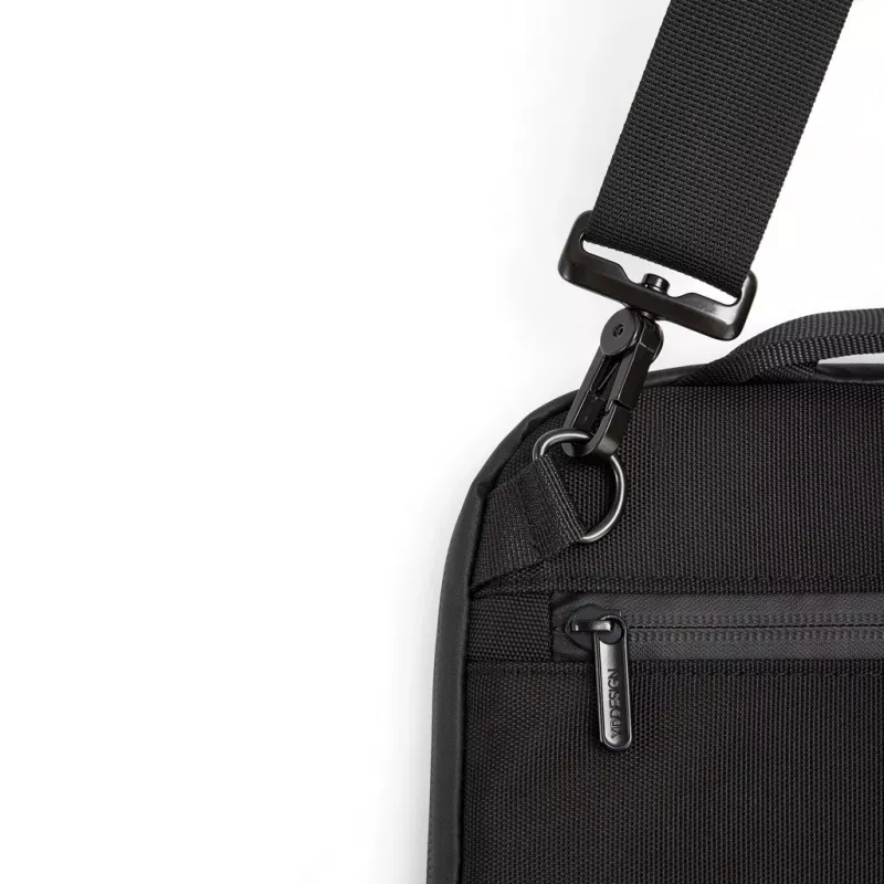 XD Design Executive 14 colių nešiojamojo kompiuterio krepšys iš perdirbto PET, juodas
