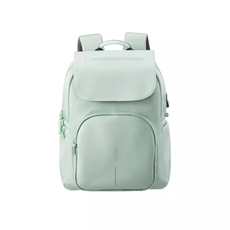 XD Design Soft Daypack Mint 15L perdirbto PET kuprinė nešiojamam kompiuteriui su USB prievadu ir RFID apsauga
