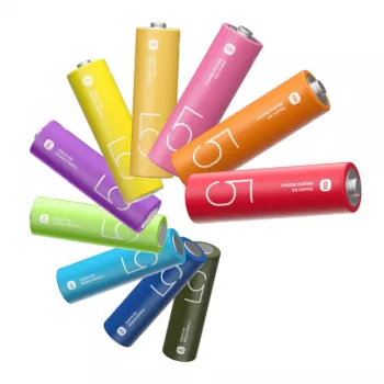 Xiaomi AA Rainbow šarminės baterijos (10 vnt.) – 1,5 V LR6, 7 metų galiojimas