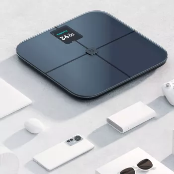 Xiaomi Body Composition Scale S400 PRO išmaniosios vonios svarstyklės su 25 sveikatos rodikliais, dvigubos frekvencijos BIA, Bluetooth 5.0, paslėptu LED ekranu, kūdikių ir daiktų svėrimo režimais