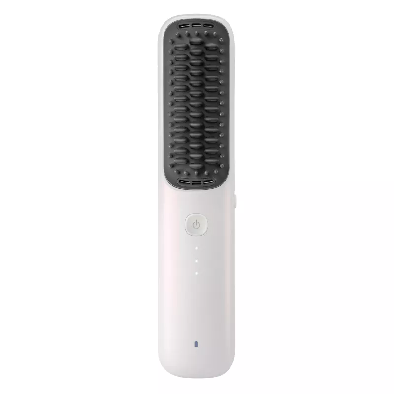 Xiaomi belaidis plaukų tiesinimo šepetys 2600mAh USB-C 3 temperatūros režimai 200°C joninis baltas