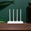 Xiaomi Mi Router 4C Wi-Fi 4 belaidis maršrutizatorius (2.4GHz, 300 Mbps, 4 antenos, 3x Fast Ethernet) Baltas