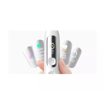 Xiaomi Mijia Smart Servo-Oscillation Electric Toothbrush Pro White – Sonic, 39,600 Vibrations/min, Bluetooth, IPX7, belaidis įkrovimas, EU