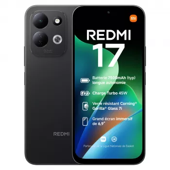 Xiaomi Redmi 17 4G (4GB/256GB) 6.79 colio FHD+ išmanusis telefonas, 50MP kamera, 5000mAh, Dual SIM, 4G LTE, juodos spalvos
